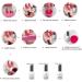 Dip Powder Nail Kit 3 Colors Dipping Powder with 3PCS Dip Powder Liquid Set French Nail Tips & Nail Glue Clear Pink Glitter Silver Nail Dipping Powder Starter Kit for Home DIY Manicure Salon (C) - Buy Online on GoSupps.com
