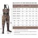 HISEA Men's Waterproof Chest Waders with Boots - Camo, Lightweight, Cleated, M10/W12 - Buy Online on GoSupps.com