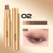 Shimmering Eyeshadow Stick - Waterproof 3-Color Cream Eyeshadow Sparkling Eye Makeup | Gradient Brown Eyeshadow for Women and Men One Stick - Buy Online on GoSupps.com