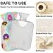 Naanle Checked Donut Heat Bottle - 2L Transparent Warm Water Bottle for Pain Relief & Therapy | Ideal for Bed Hands & Feet - Buy Online on GoSupps.com