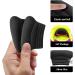 WLLHYF Kids Heel Grips - 4 Pieces Self-Adhesive Heel Cushion for Too Large Shoes - Prevent Skin Rubbing and Blisters - Toddler Girls, Boys, Women - Black - Buy Online on GoSupps.com