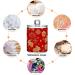 Buy Gaireg Oriental Year of the Rabbit Plastic Bathroom Glasses - 2 Pack for Cotton Balls Swabs Dental Floss | International Shipping Available - Buy Online on GoSupps.com