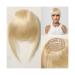 Bangs Hair Human Hair Bangs Fringe Hairpieces Blunt Cut Natural Air Bangs Over Head Clip In Hair Extensions Black Brown Remy Hair for Women Hair Extensions(HLH1005-5)