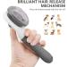 Moseem Pet Grooming Brush with Cleaning Button for Cats & Dogs - Removes Loose Undercoat and Tangled Hair - Grey - Buy Online on GoSupps.com