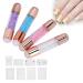 Premium Nail Stamping Plates Set - 4 Double Silicone Stamper Heads & Nail Art Tools for DIY Home Salon - Buy Online on GoSupps.com