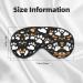 Dog Paw Print Print Unisex Sleeping Eye Mask Soft Comfortable Light-Blocking Eye Mask - Buy Online on GoSupps.com