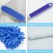 Microfiber Feather Duster 100 Extension Pole | Reusable & Washable | Lightweight Duster for Ceilings Fans - Blue - Buy Online on GoSupps.com