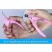 Buy SMI Pink Acrylic Nail Clipper - Stainless Steel Manicure Tool for Gel & False Nails - Buy Online on GoSupps.com