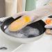 KKRAUS Silicone Cleaning Gloves Reusable Rubber Gloves Kitchen 3 Pairs Dishwashing Gloves with Brush Washing Household Gloves A Orange - Buy Online on GoSupps.com