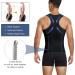 MOLUTAN Men's Compression Shirt Shapewear | Chest & Abdomen Control Body Shaper | Slimming Undershirt Tank Top - Black, X-Large - Buy Online on GoSupps.com