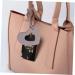 Zerodeko Zipper Bag Rearview Decoration Pu Creative Phone Heart Leather Decor Handbag Decorative Ornament Silver 9X9cm - Buy Online on GoSupps.com