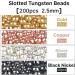MUUNN 200pcs Tungsten Beads Slotted Nymph Head for Fly Tying - 2.8mm (50Pcs Per Color) - Buy Online on GoSupps.com