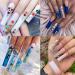 UNA GELLA Extra Long Tapered Square Nail Tips - 504pcs Full Cover Clear Gel Nail Tips - XXL Long Straight Acrylic Nails for DIY Nail Art - 12 Sizes Available - Buy Online on GoSupps.com