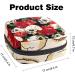 Buy Sugar Skull Rose Pattern Sanitary Napkin Storage Pocket | Stylish Period Bag for Women & Teens | Menstrual Cup Bags - Color 8 - Buy Online on GoSupps.com