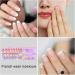 White French Tip Press on Nails | Artificial Full French Nails for Women - Beauty Products for Home Wedding Dating Gathering Traveling Pochy 05 - Buy Online on GoSupps.com