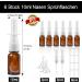 Furuising 6-Piece Glass Nasal Spray Bottle Set - 10ml Reusable Brown Bottles for Perfume Essential Oils & Saline Solution with Labels & Nozzles - Buy Online on GoSupps.com