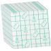 VILLCASE 200 Pcs Blank Sticker Adhesive Cosmetic Palettes Ear Stickers Cosmetic Aid Tools Adhesive Foundation Palette Single Use Hand Palette Paint Tape Disposable Pu Film Eye Shadow As Shown Medium