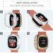 Tensea 2Pack Bling Protector Case for Fitbit Versa 3/Sense - Black/Silver Diamond Frame Cover for Women - Buy Online on GoSupps.com