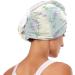 Buy Lavender Flowers Dry Hair Cap | 2 Piece Quick Drying Towel Set with Button Headband - Super Absorbent & Soft Comfort - Buy Online on GoSupps.com
