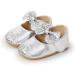 RVROVIC Baby Girl Moccasins - Princess Sparkly Soft Sole Toddler Shoes (12-18 Months, Silver) - Buy Online on GoSupps.com