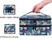 LYFFXYH Nail Polish Carrying Case - Portable Double-Layer Storage Bag for 42 Bottles (15ml) - Green Leaf Design - Ideal for Organizing Nail Polish and Manicure Set - Buy Online on GoSupps.com