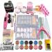Oyria acrylic nail set acrylic starter set nail design nail studios entry -level set nail set beginner with nail manicure brush nail art decoration tools professional manicure set
