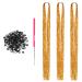 Hair Tinsel Extensions 600 Strands with Tools Sparkling Shiny Hair Tinsel Kit Heat Resistant Glitter Tinsel Hair Extensions for Women Girls 48 Inch 600 strands gold