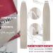 Moresoo 10 Inch White Blonde Tape in Human Hair Extensions #60A - 20Pcs 30g Remy Hair - Buy Online on GoSupps.com