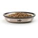 PetRageous 10070 Oval City Pets Stoneware Cat Bowl - 6.25 Wide, 1.5 Tall Saucer, 1-Cup Capacity, Dishwasher & Microwave Safe - Ideal for Cats - Black/Brown - Buy Online on GoSupps.com