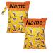 In Germany named Wetbag Naspasche with 2 separate subjects as a diaper bag in kindergarten or on the go (2 pieces zebra)