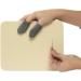 KEO ST. Needle Felting Pad - 100% New Zealand Wool Mat for Precision Felting | Natural Cream Color 10x8x1 | Includes 2 Handmade Leather Finger Guards - Buy Online on GoSupps.com