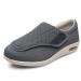 Lfzhjzc Elderly Shoes Adjustable Closure Diabetic Shoes for Women Extra Wide Width Diabetic Shoes for Men for Edema Orthopaedic Fasciitis (Color : Dark Grey Size : 7.5) 7.5 Dark Grey