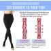 Buy Medical Compression Pantyhose 20-30 mmHg for Women & Men | Open Toe Support Stockings for Edema & Varicose Veins - Black Medium - Buy Online on GoSupps.com