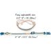 Pettsie Cat Kitten Collar - Breakaway Safety & Friendship Bracelet - Durable 100% Cotton - Adjustable with D-Ring - Blue - Gift Box Included - Buy Online on GoSupps.com