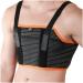 Armor Adult Unisex Chest Support Brace with 2 Metal Inserts to Stabilize the Thorax after Open Heart Surgery  Thoracic Procedure  or Fractures of the Sternum or Rib Cage  Black Color  Size Medium  for Men and Women Black...