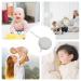 Kixolazr Silicone Pacifier Holder | Waterproof Round Travel Bag | Cute Gray Storage Bag with Zipper & Rope for Small Objects - Buy Online on GoSupps.com