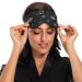 Haskirky Light Blocking Eye Mask Adjustable Breathable Eye Mask for Men and Women | Perfect for Travel, Yoga, and Meditation | Deep Sleep and Comfort | Black Stars Design - Buy Online on GoSupps.com