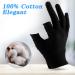 Dimeho 6 Pairs Moisturizing Cotton Gloves Touchscreen Overnight Sleeping Gloves Lightweight Nighttime Lotion Black Gloves for Bedtime Dry Hand Therapy Sensitive Irritated Skin SPA(Black) - Buy Online on GoSupps.com