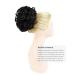 Yamel Curly Bun Scrunchie Hairpiece in Black | Synthetic Updo Combs Chignon Extension for Women - Buy Online on GoSupps.com