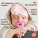 RaZbaby JollyPop Pacifier Holder with Detachable Bunny Pacifier - USA Made Silicone, Machine Washable - Ages 0M+, Easy to Hold - Buy Online on GoSupps.com