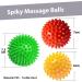 Massage Ball Set - 7 Hedgehog Massage Balls for Fascia Relief | Spiky Self-Massage Tools for Back Legs Feet & Hands - Buy Online on GoSupps.com