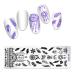 DIY Christmas Nail Art Template - Stainless Steel Snowflake Nail Stamp Plate for Women - Buy Online on GoSupps.com