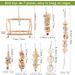 Vegena 7-Piece Wooden Bird Toy Set - Colorful Ladders with Landing Sites for Budgies Parrots and Cockatoos - Ideal Bird Cage Accessories - Buy Online on GoSupps.com