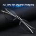 LUFF Frameless Retro Metal Reading Glasses - HD Lens +1.0 to +4.0 Spring Hinge - Stylish & Comfortable - Buy Online on GoSupps.com