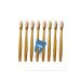 Clean Teeth. Clean Conscience. Bamboo Toothbrush - BPA Free. Organic. Eco-Friendly. Natural. Compostable. Vegan. 100% Biodegradable. (Hard Bristle: White 8 Brushes) Hard Bristle: White 8 Brushes