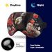 Two Birds Red Flower Sleeping Mask - Adjustable Soft Sleep Mask for Men Women & Kids | Light-Blocking Eye Cover & Blindfold - Buy Online on GoSupps.com