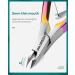 Cuticle Trimmer with Cuticle Pusher Cuticle Nipper Professional Stainless Steel Cuticle Cutter Sharp Durable Pedicure Manicure Tools for Fingernails and Toenails Colored - Buy Online on GoSupps.com