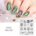 KADS Nail Art Stamping Plates Set - Flower, Butterfly, Ocean & Star Print Manicure Templates - Buy Online on GoSupps.com