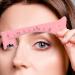 Eyebrow Ruler Eye Brow Stencils for Women Quick Eye Makeup Tool Eyebrow Shaping Aid Brow Measuring Tool for Perfect Eye Liner & Lip Lines Pink - Buy Online on GoSupps.com