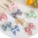 2 PCS Non-Slip Bow Hair Clips for Girls - Purple and Blue Hair Accessories for Christmas, Wedding, Birthday - Red and Yellow Check - Buy Online on GoSupps.com